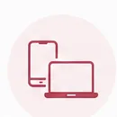Ícone de celular e notebook